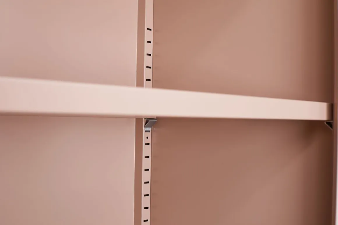 Kommode Metall KLAUS 80 x 101 cm taupe