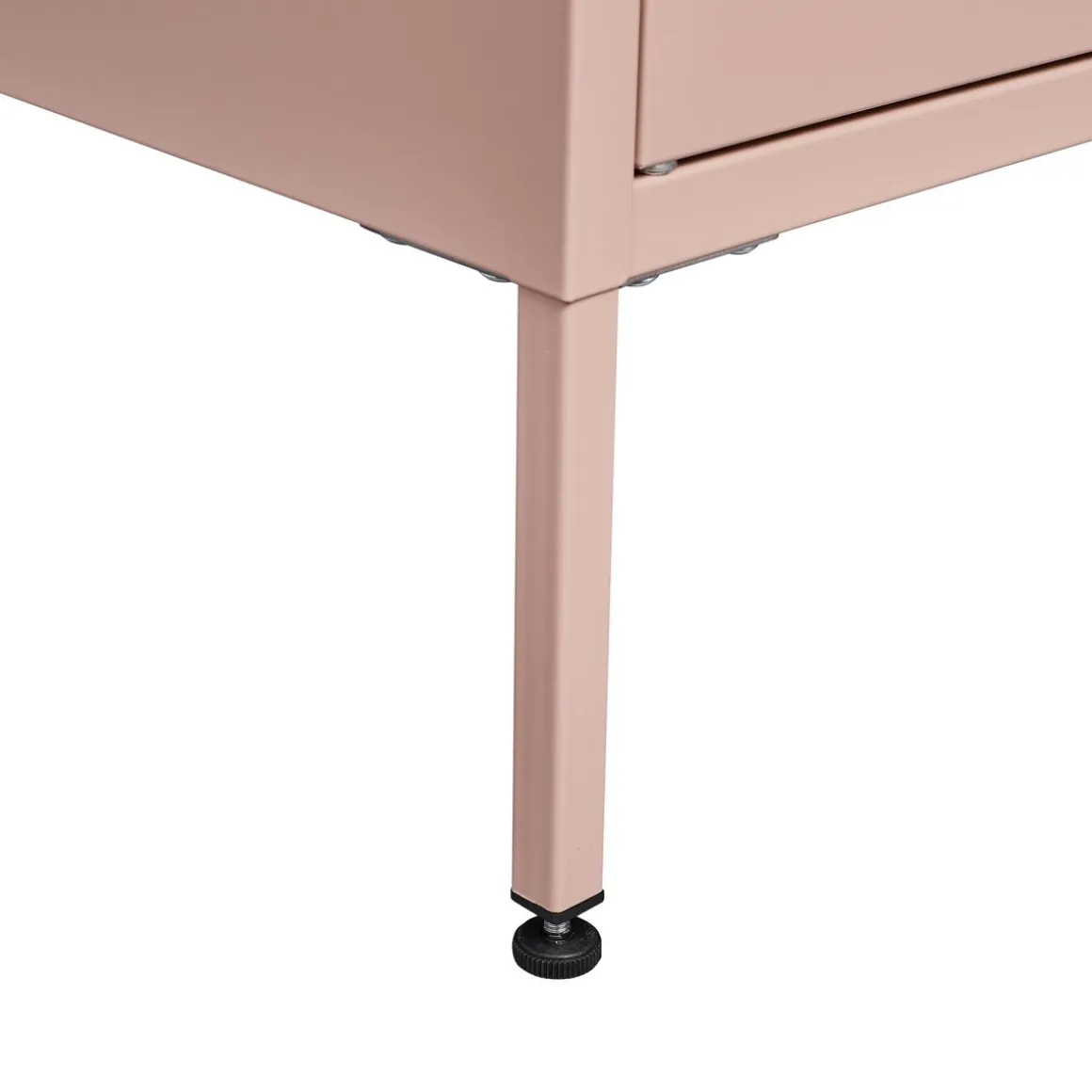 Kommode Metall KLAUS 80 x 101 cm taupe