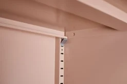 Kommode Metall KLAUS 80 x 101 cm taupe