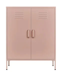Kommode Metall KLAUS 80 x 101 cm taupe