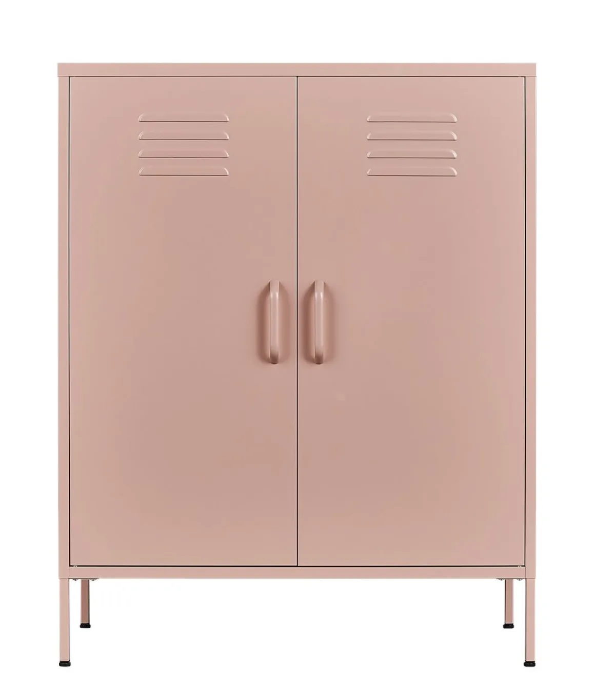 Kommode Metall KLAUS 80 x 101 cm taupe