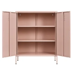 Kommode Metall KLAUS 80 x 101 cm taupe