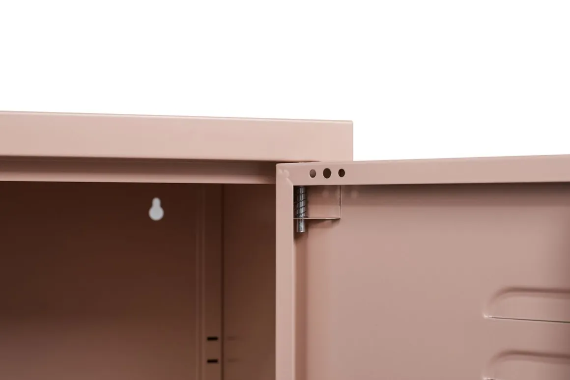 Kommode Metall KLAUS 80 x 101 cm taupe