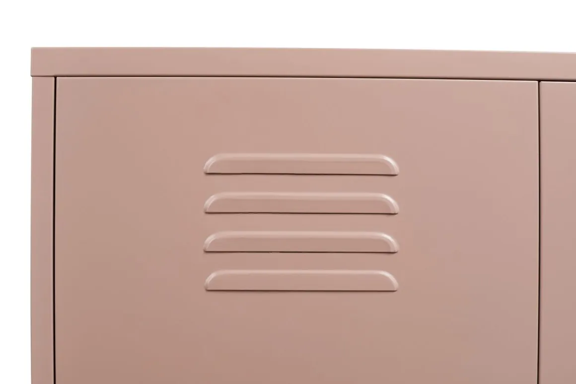 Kommode Metall KLAUS 80 x 101 cm taupe
