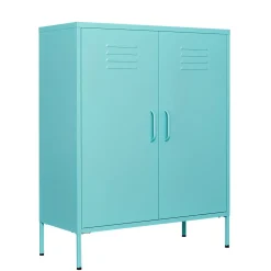 Kommode Metall KLAUS 80 x 101 cm türkis