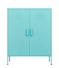 Kommode Metall KLAUS 80 x 101 cm türkis
