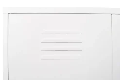 Kommode Metall KLAUS 80 x 101 cm weiss