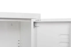 Kommode Metall KLAUS 80 x 101 cm weiss