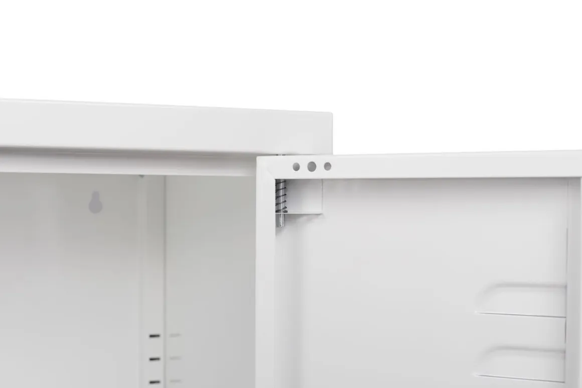 Kommode Metall KLAUS 80 x 101 cm weiss