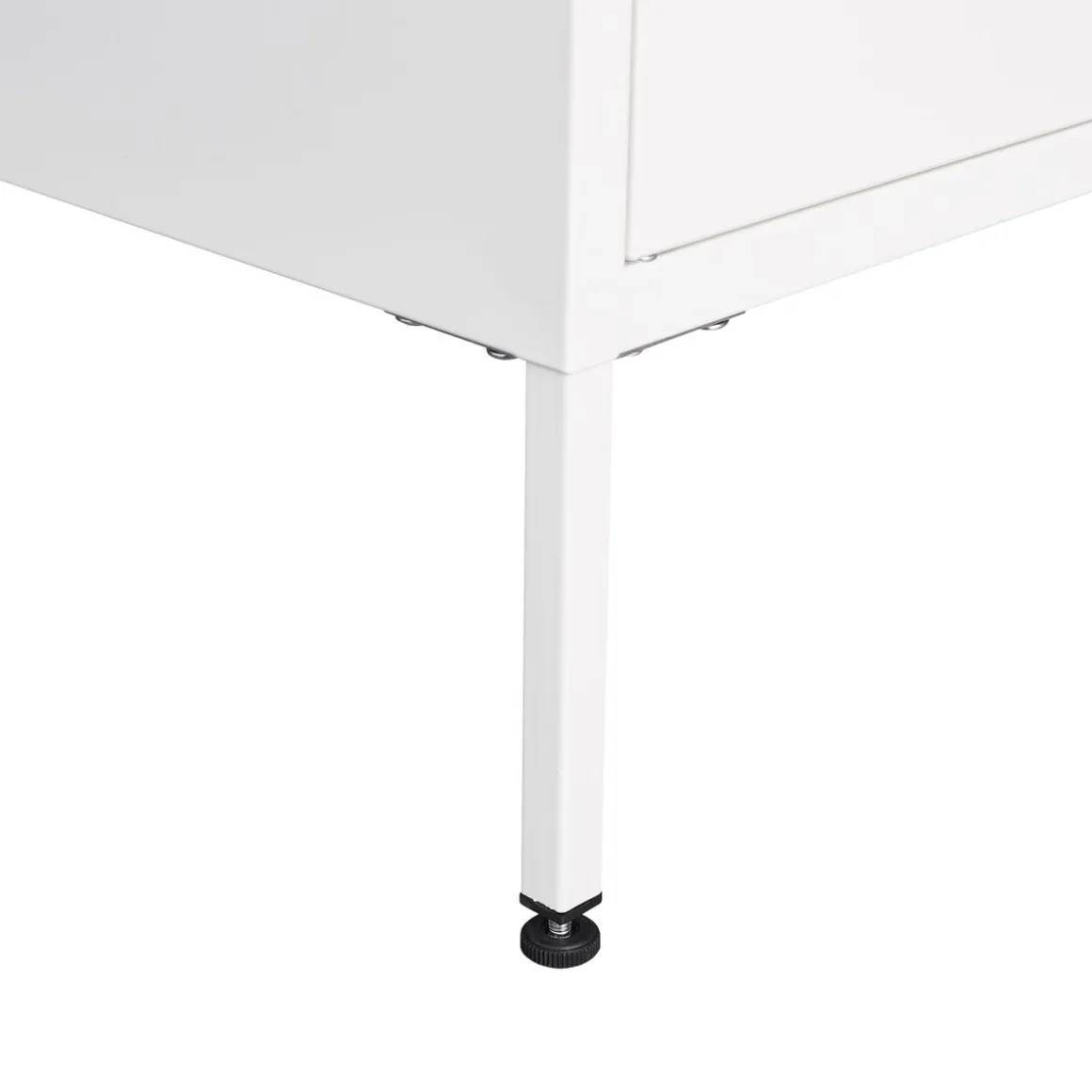 Kommode Metall KLAUS 80 x 101 cm weiss
