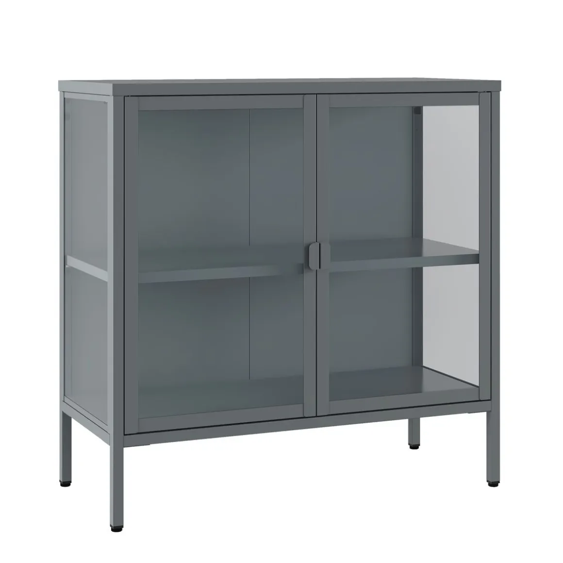 Kommode Metall TAURI 80 x 80 cm grau