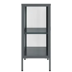 Kommode Metall TAURI 80 x 80 cm grau