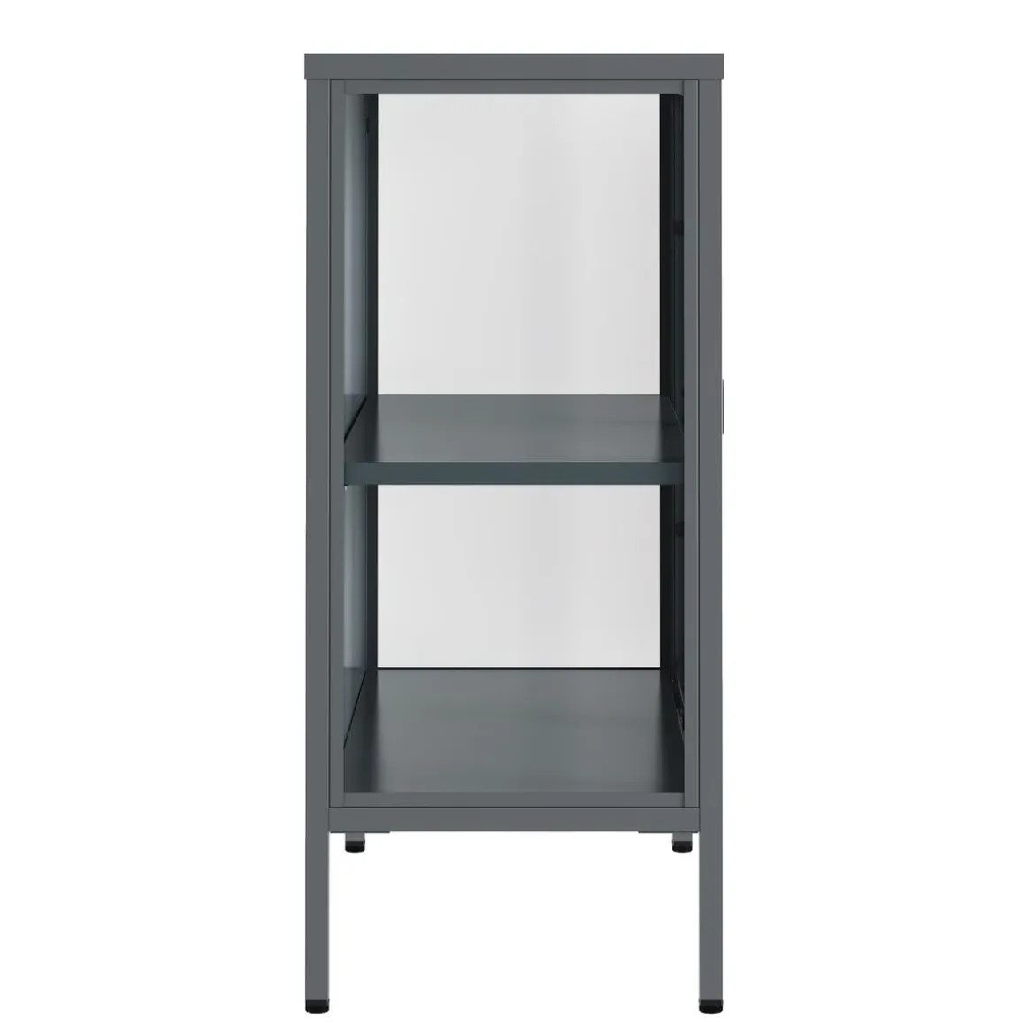 Kommode Metall TAURI 80 x 80 cm grau