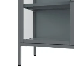 Kommode Metall TAURI 80 x 80 cm grau