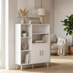 Kommode NORDIC 85 x 30 x 120 cm weiss
