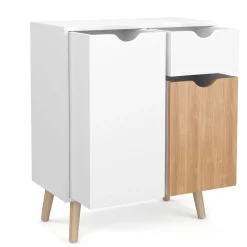 Kommode NORDIC 60 x 30 x 73 cm weiss/natur