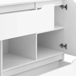 Kommode SENA 2 Schubladen 2 Türen 120 x 84 cm weiss