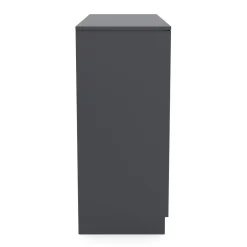 Kommode SENA 4 Schubladen 2 Türen 122 x 92 cm anthrazit | GONSER.CH