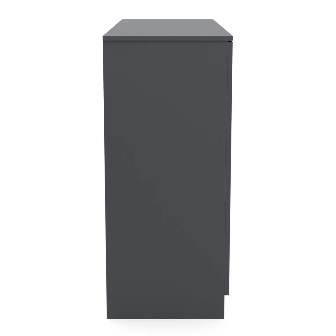 Kommode SENA 4 Schubladen 2 Türen 122 x 92 cm anthrazit | GONSER.CH
