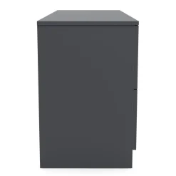 Kommode SENA 6 Schubladen 122 x 61 cm anthrazit