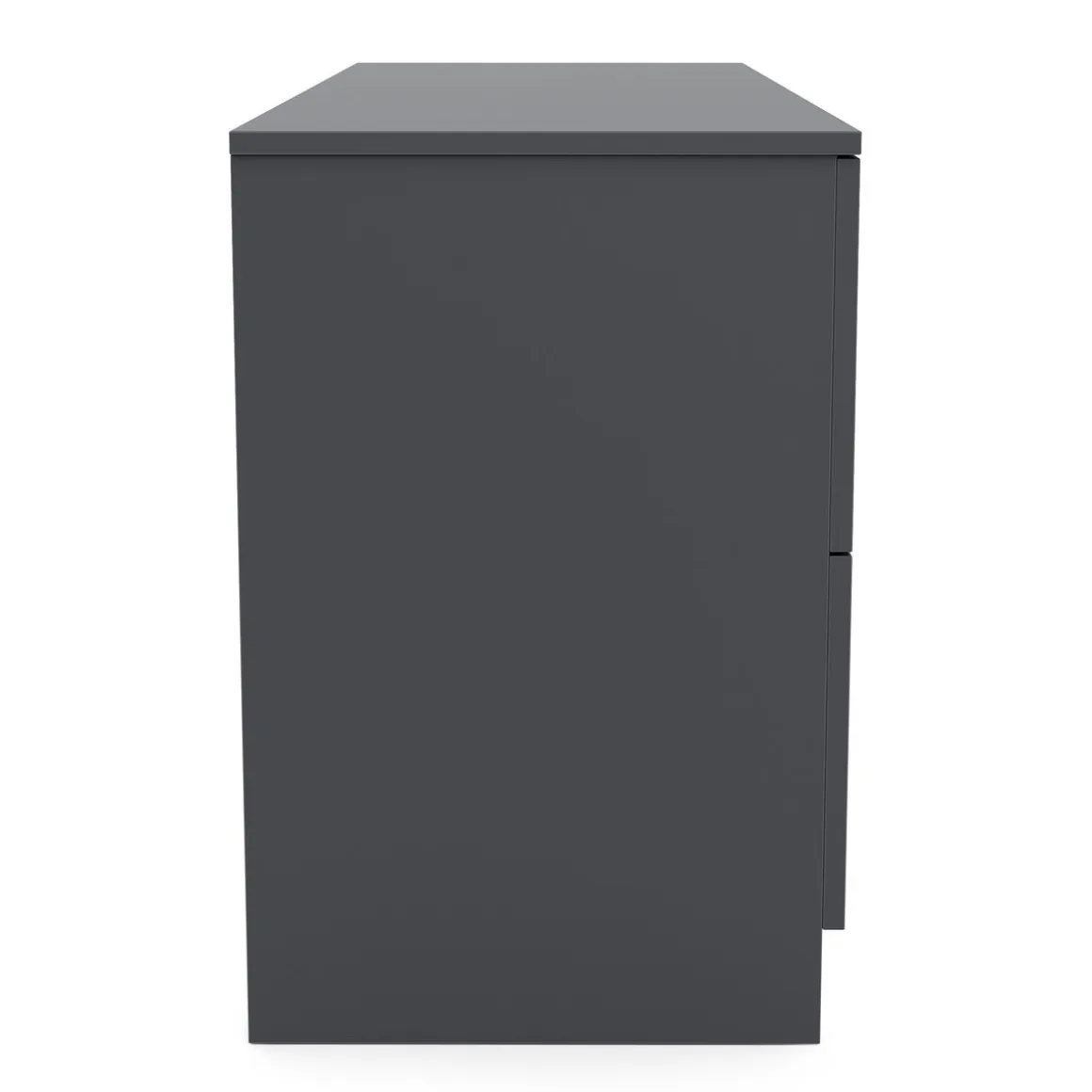 Kommode SENA 6 Schubladen 122 x 61 cm anthrazit