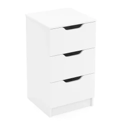 Kommode SENA 3 Schubladen 40 x 71 cm weiss