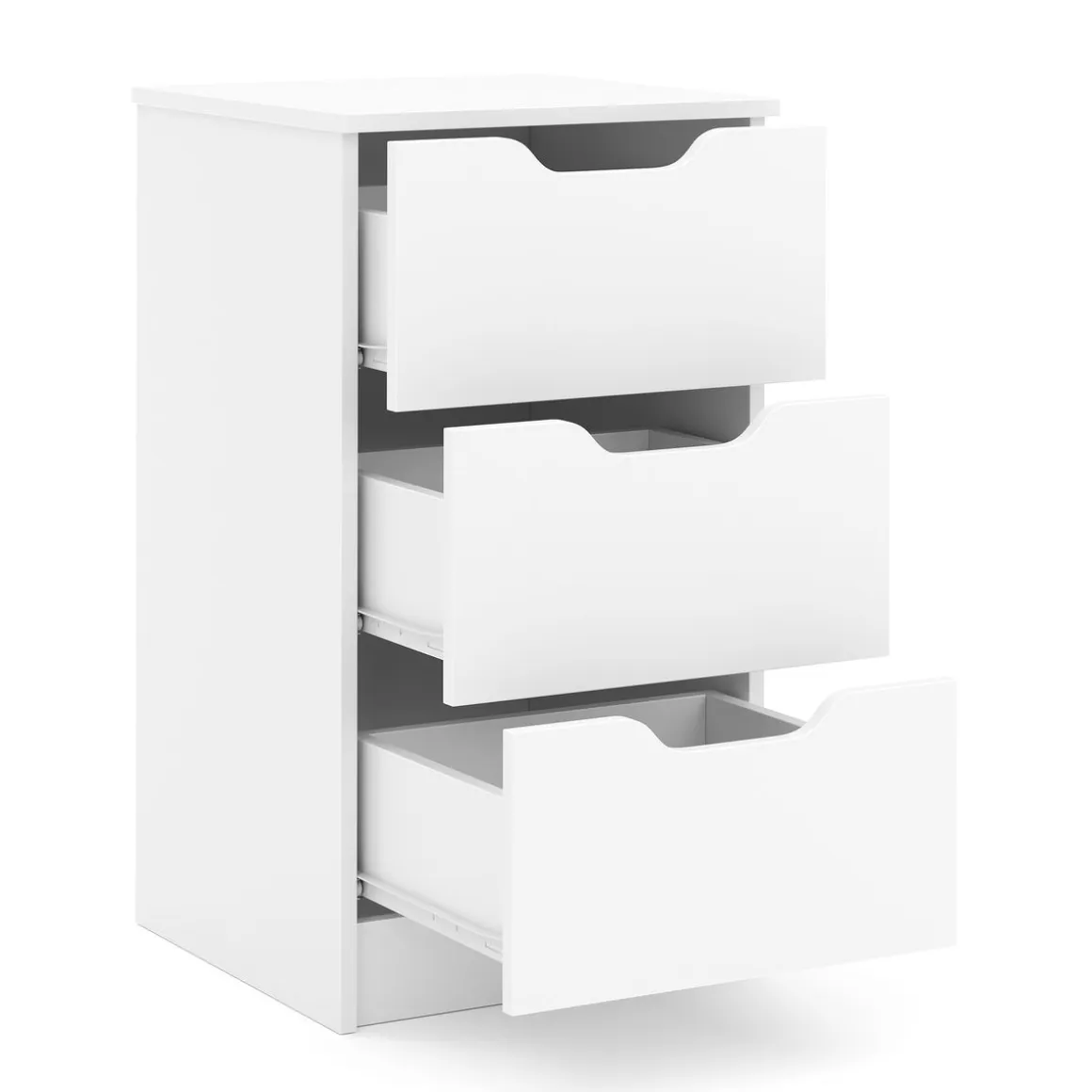 Kommode SENA 3 Schubladen 40 x 71 cm weiss