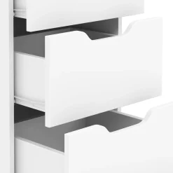 Kommode SENA 4 Schubladen 40 x 92 cm weiss