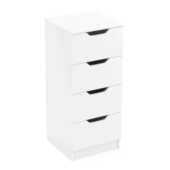 Kommode SENA 4 Schubladen 40 x 92 cm weiss