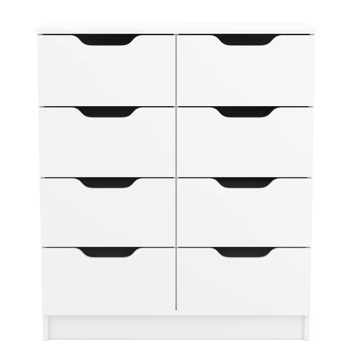 Kommode SENA 8 Schubladen 80 x 91 cm weiss