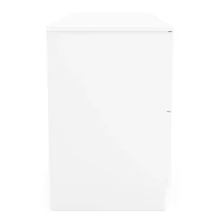 Kommode SENA 6 Schubladen 122 x 61 cm weiss