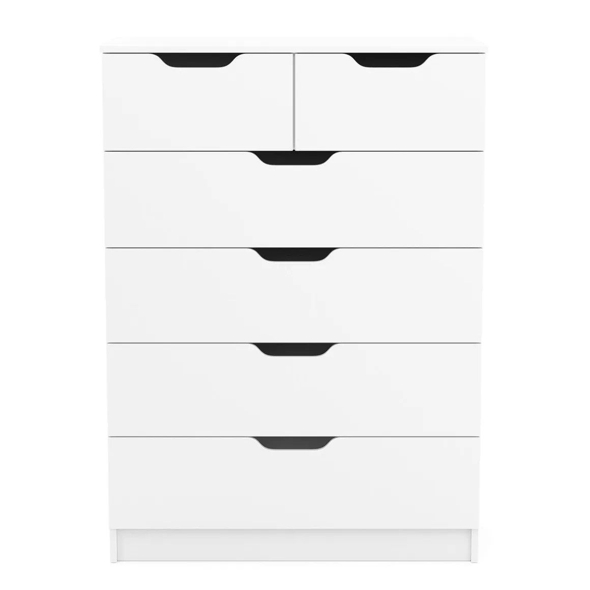 Kommode SENA 6 Schubladen 82 x 113 cm weiss
