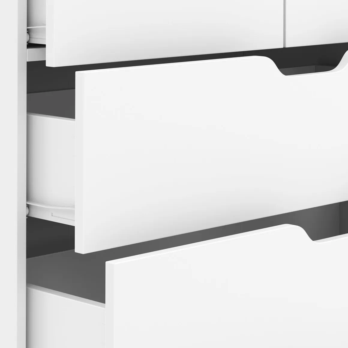 Kommode SENA 6 Schubladen 82 x 113 cm weiss