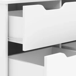 Kommode SENA 6 Schubladen 120 x 50 cm weiss