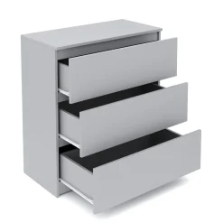 Kommode TALA 3 Schubladen 70 x 77 cm grau