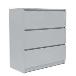Kommode TALA 3 Schubladen 70 x 77 cm grau