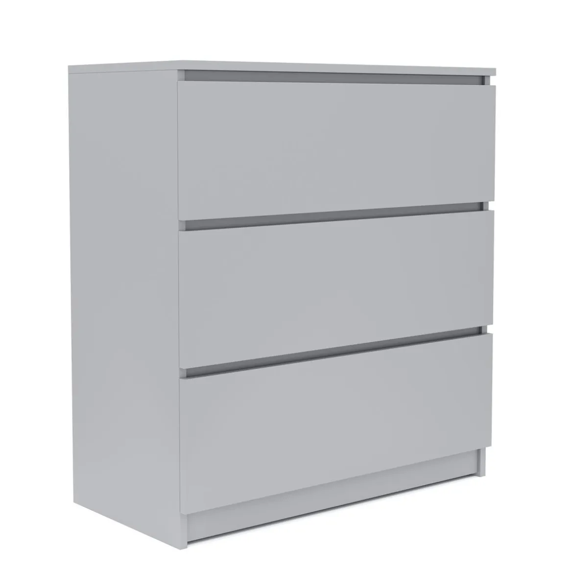 Kommode TALA 3 Schubladen 70 x 77 cm grau
