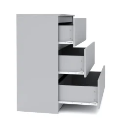 Kommode TALA 3 Schubladen 70 x 77 cm grau