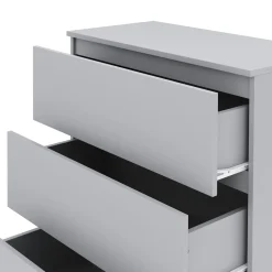 Kommode TALA 3 Schubladen 70 x 77 cm grau
