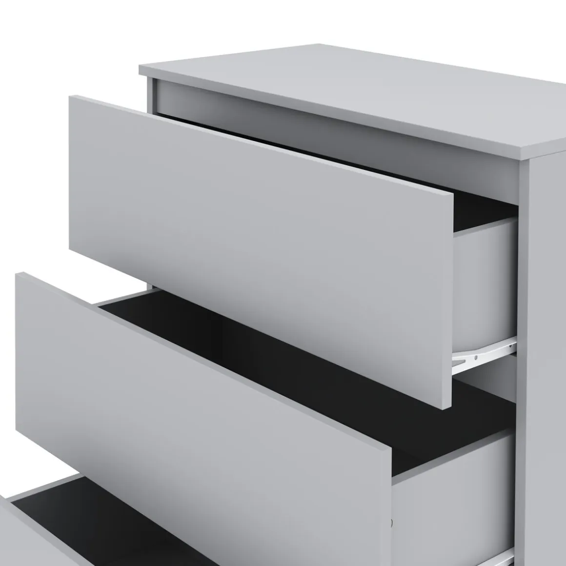 Kommode TALA 3 Schubladen 70 x 77 cm grau