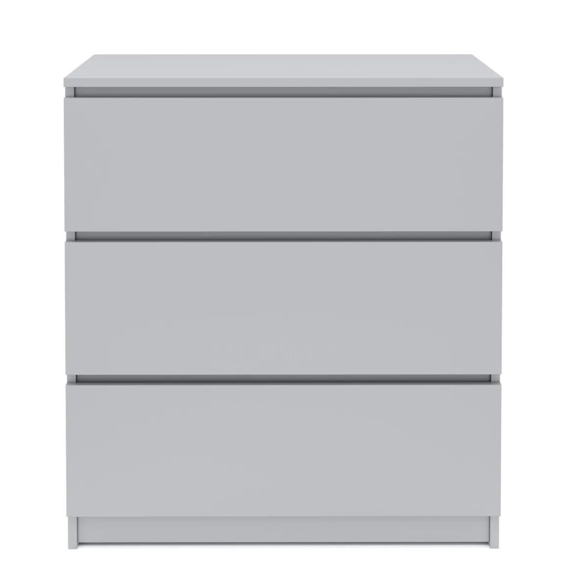 Kommode TALA 3 Schubladen 70 x 77 cm grau