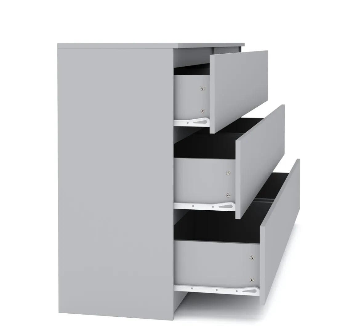Kommode TALA 6 Schubladen 138 x 77 cm grau
