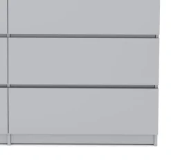 Kommode TALA 6 Schubladen 138 x 77 cm grau