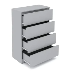 Kommode TALA 4 Schubladen 70 x 100 cm grau