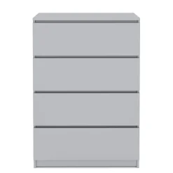 Kommode TALA 4 Schubladen 70 x 100 cm grau