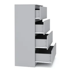 Kommode TALA 4 Schubladen 70 x 100 cm grau