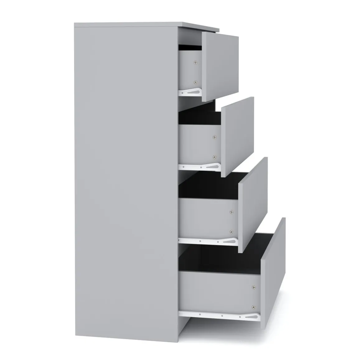 Kommode TALA 4 Schubladen 70 x 100 cm grau