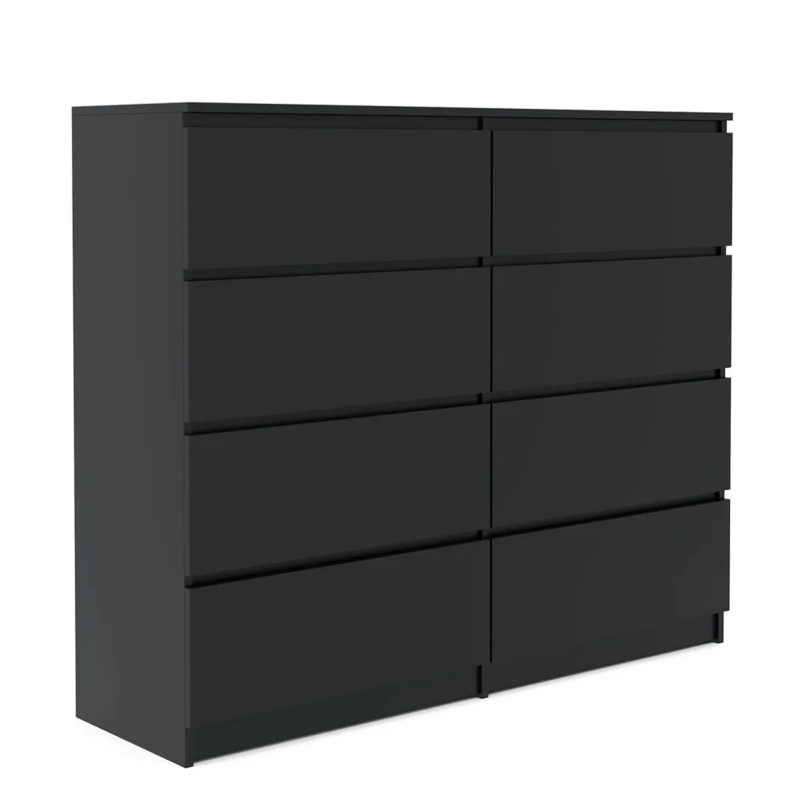 Kommode TALA 8 Schubladen 119 x 100 cm schwarz