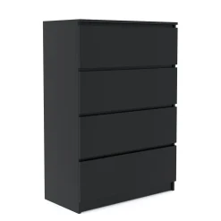 Kommode TALA 4 Schubladen 70 x 100 cm schwarz
