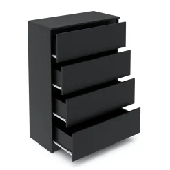 Kommode TALA 4 Schubladen 70 x 100 cm schwarz